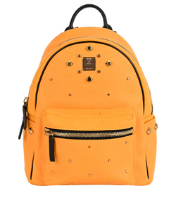 Small Odeon Studded Backpack, Fabric, Yellow, MIK, DB, 2*